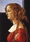 Sandro Botticelli Portrait of a Young Woman painting